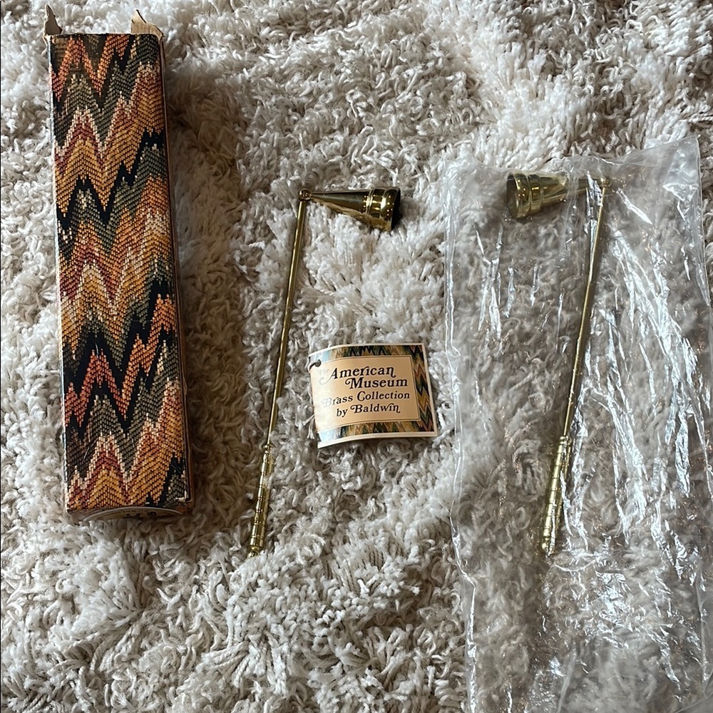 Baldwin Brass Candle Snuffer with Gold Finish